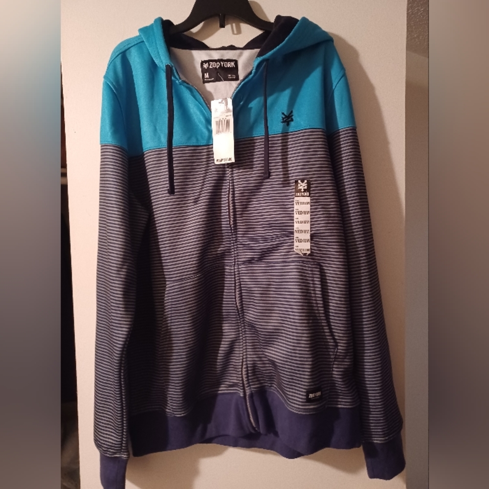 Brand new with tag Zoo York zip-up hoodie Mens size medium M men's  $70 retail